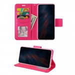Wholesale Tuff Flip PU Leather Simple Wallet Case for LG Stylo 4 (Hot Pink)
